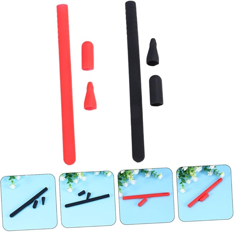 2 Pack Silicone Protective Cover Pen Stylus for Apple Pencil - Image 4